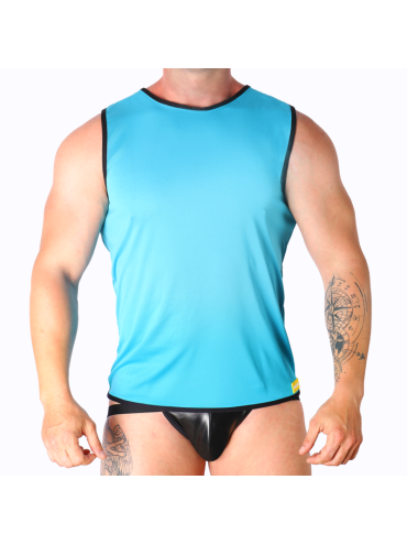 MACHO CAMISETA AZUL S M