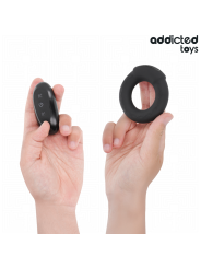 ADDICTED TOYS ANILLO PENE VIBRADOR EFECTO CALOR CONTROL REMOTO