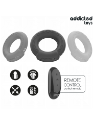 ADDICTED TOYS ANILLO PENE VIBRADOR EFECTO CALOR CONTROL REMOTO