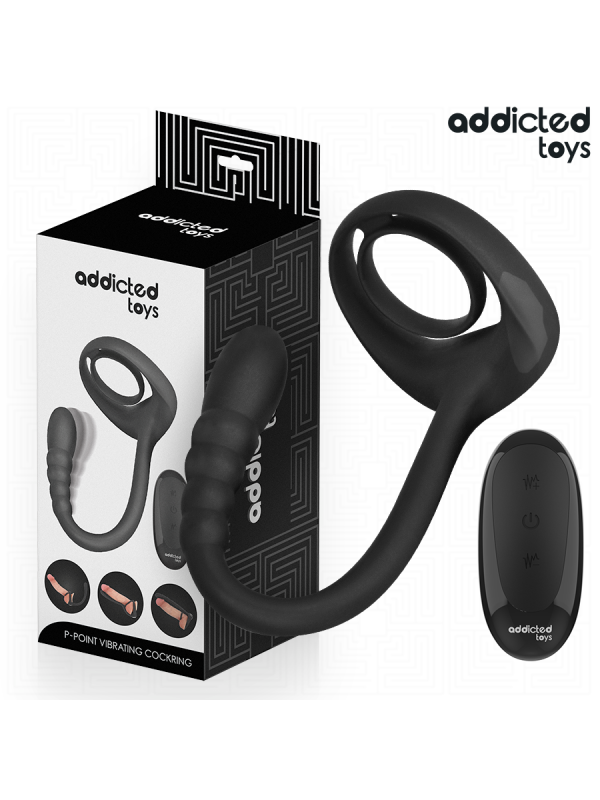 ADDICTED TOYS ANILLO PENE VIBRADOR PUNTOP CONTROL REMOTO