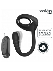 ADDICTED TOYS ANILLO PENE VIBRADOR PUNTOP CONTROL REMOTO