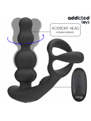ADDICTED TOYS MASAJEADOR PROSTATICO ROTATORIO CONTROL REMOTO