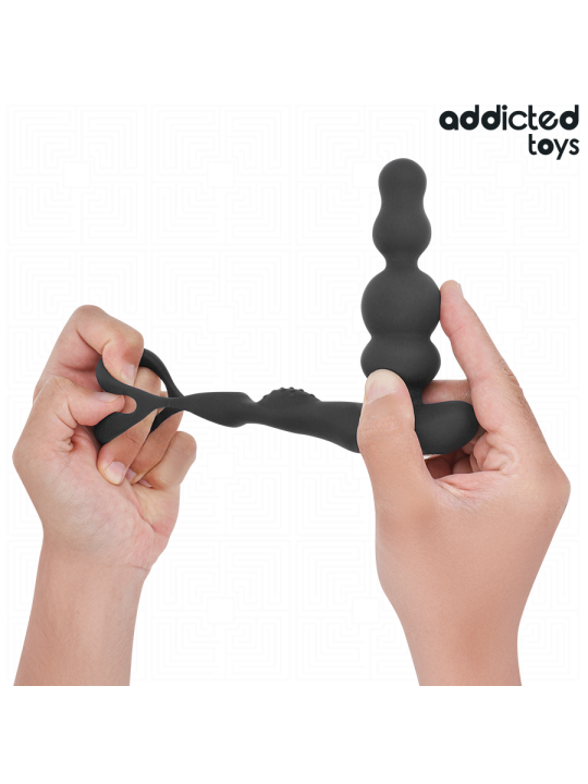 ADDICTED TOYS MASAJEADOR PROSTATICO ROTATORIO CONTROL REMOTO