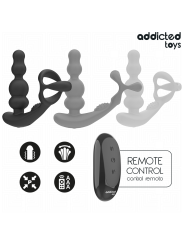ADDICTED TOYS MASAJEADOR PROSTATICO ROTATORIO CONTROL REMOTO