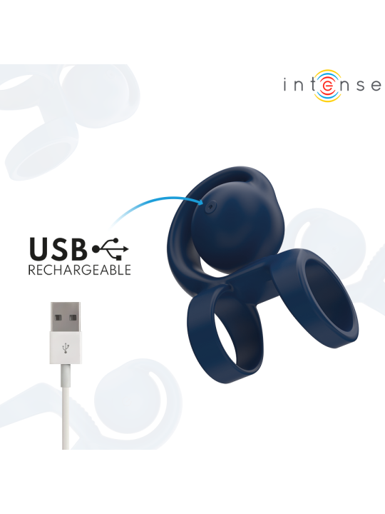 INTENSE TYSON ANILLO POTENCIADOR CON CARACOL VIBRADOR O 32 CM