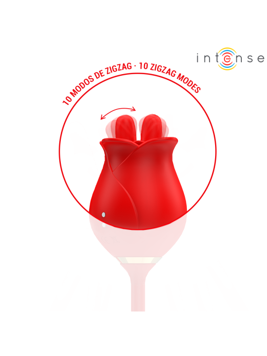 INTENSE MELANIE DOBLE ESTIMULADOR CLITORIS CON LENGUA ZIGZAG