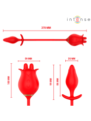 INTENSE MELANIE DOBLE ESTIMULADOR CLITORIS CON LENGUA ZIGZAG