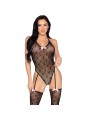 LEG AVENUE 89360 BODY CON LIGUERO Y ESPALDA ABIERTA NEGRO TALLA UNICA