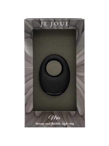 JE JOUE MIO ANILLO PARA EL PENE VIBRADOR FUERTE Y FLEXIBLE NEGRO
