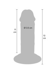GET REAL DILDO DELUXE DONG GRUESO DE DOBLE DENSIDAD TPE 13 CM
