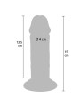 GET REAL DILDO DELUXE DONG GRUESO DE DOBLE DENSIDAD TPE 15 CM