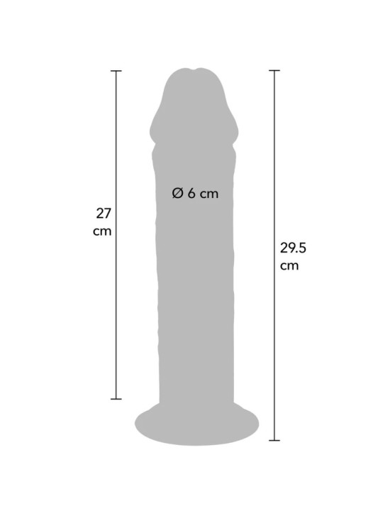 GET REAL DILDO DELUXE DONG GRUESO DE DOBLE DENSIDAD TPE 295 CM