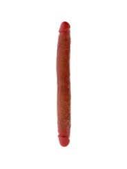 GET REAL DILDO DOBLE DONG DE SILICONA CARAMELO 35 CM