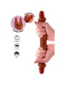GET REAL DILDO DOBLE DONG DE SILICONA CARAMELO 35 CM