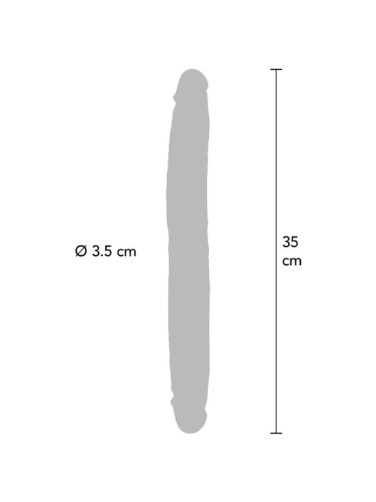 GET REAL DILDO DOBLE DONG DE SILICONA CARAMELO 35 CM
