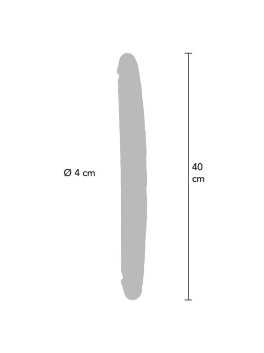 GET REAL DILDO DOBLE DONG DE SILICONA CARAMELO 40 CM