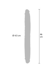 GET REAL DILDO DOBLE DONG DE SILICONA CARAMELO 46 CM
