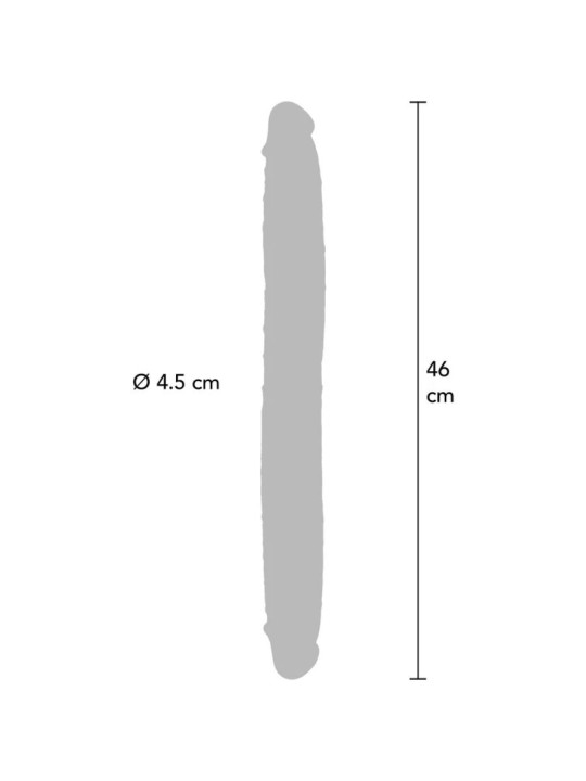 GET REAL DILDO DOBLE DONG DE SILICONA CARAMELO 46 CM