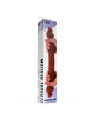 GET REAL DILDO DOBLE DONG DE SILICONA CARAMELO 46 CM