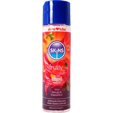 SKINS FRUITY LUBRICANTE BASE DE AGUA MANGO FRUTA PASION 130 ML