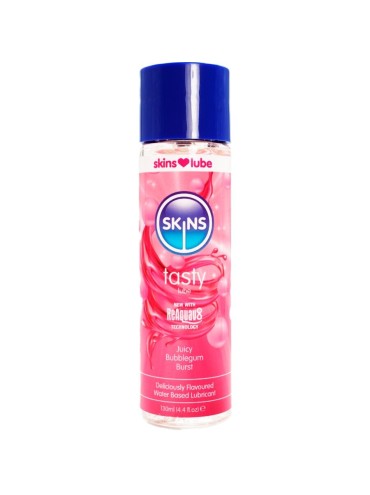SKINS TASTY LUBRICANTE BASE DE AGUA CHICLE 130 ML