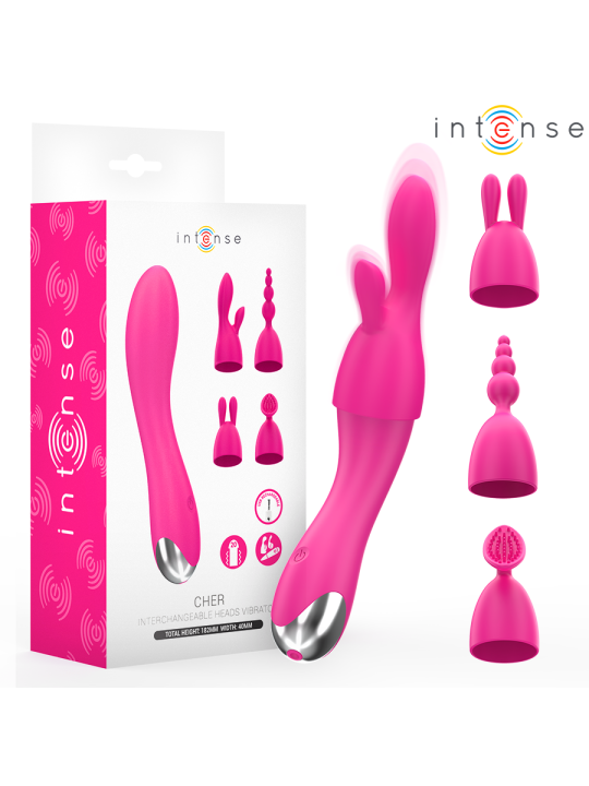 INTENSE CHER VIBRADOR 20 PATRONES CON CABEZALES INTERCAMBIABLES