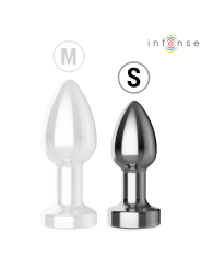 INTENSE PLUG ANAL TALLA S DE METAL VIBRADOR CON LUCES LED MULTICOLOR Y CONTROL REMOTO