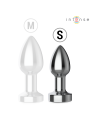 INTENSE PLUG ANAL TALLA S DE METAL VIBRADOR CON LUCES LED MULTICOLOR Y CONTROL REMOTO