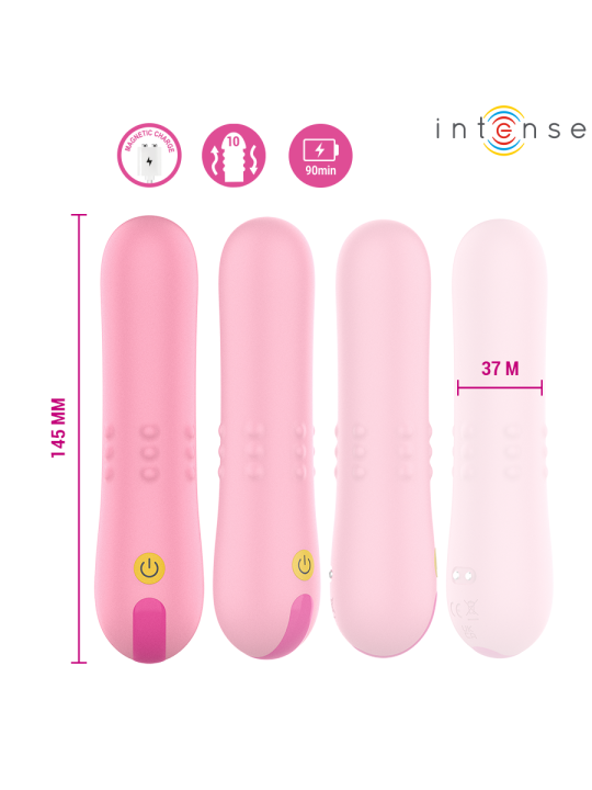 INTENSE BARBARA VIBRADOR CON PERLAS GIRATORIAS