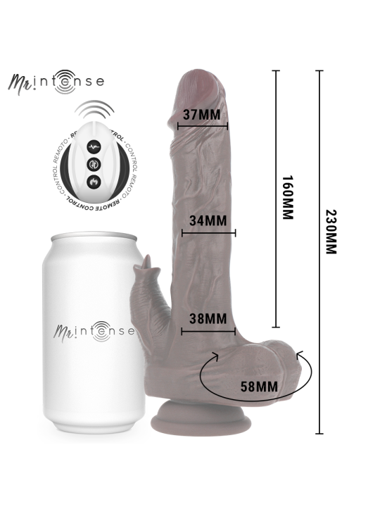 MR INTENSE MORGAN REALISTICO MULTIFUNCION CON VIBRACION ROTACION Y UP AND DOWN CONTROL REMOTO 23 CM O 35 CM