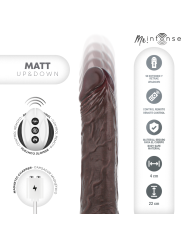 MR INTENSE MATT REALISTICO MULTIFUNCION CON VIBRACION UP AND DOWN CONTROL REMOTO 22 CM O 4 CM