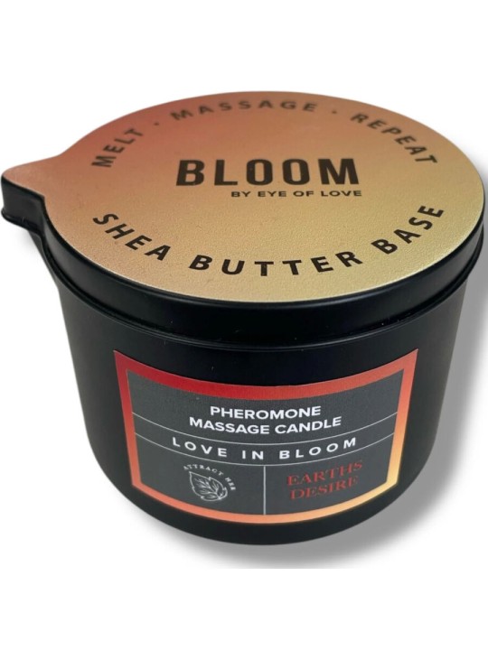 EYE OF LOVE BLOOM VELA DE MASAJE SATIVA EARTHS DESIRE 150 ML