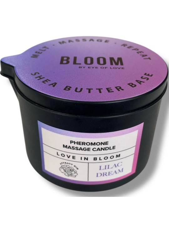 EYE OF LOVE BLOOM VELA DE MASAJE INDICA LILAC DREAM 150 ML