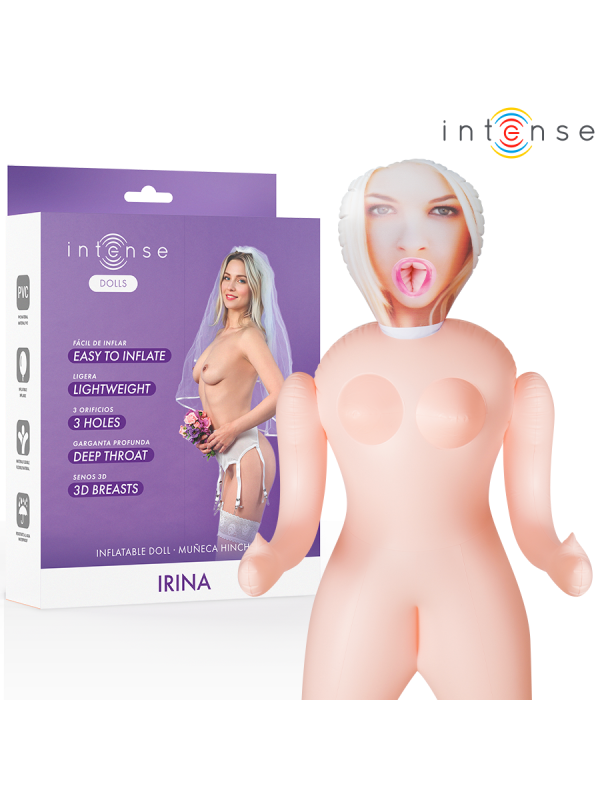 INTENSE DOLLS IRINA MUNECA HINCHABLE CON TRES ORIFICIOS