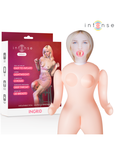 INTENSE DOLLS INGRID MUNECA HINCHABLE CON TRES ORIFICIOS