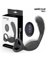 ADDICTED TOYS ANILLO DOBLE VIBRADOR PROSTATICO CONTROL REMOTO
