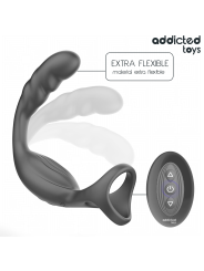 ADDICTED TOYS ANILLO DOBLE VIBRADOR PROSTATICO CONTROL REMOTO