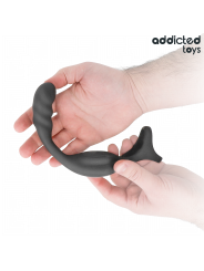 ADDICTED TOYS ANILLO DOBLE VIBRADOR PROSTATICO CONTROL REMOTO
