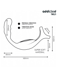 ADDICTED TOYS ANILLO DOBLE VIBRADOR PROSTATICO CONTROL REMOTO