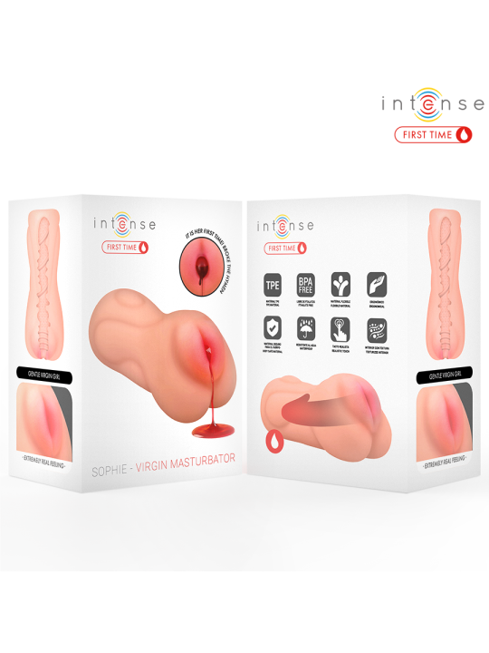 INTENSE FIRST TIME SOPHIE VAGINA VIRGEN CON HIMEN Y SANGRADO