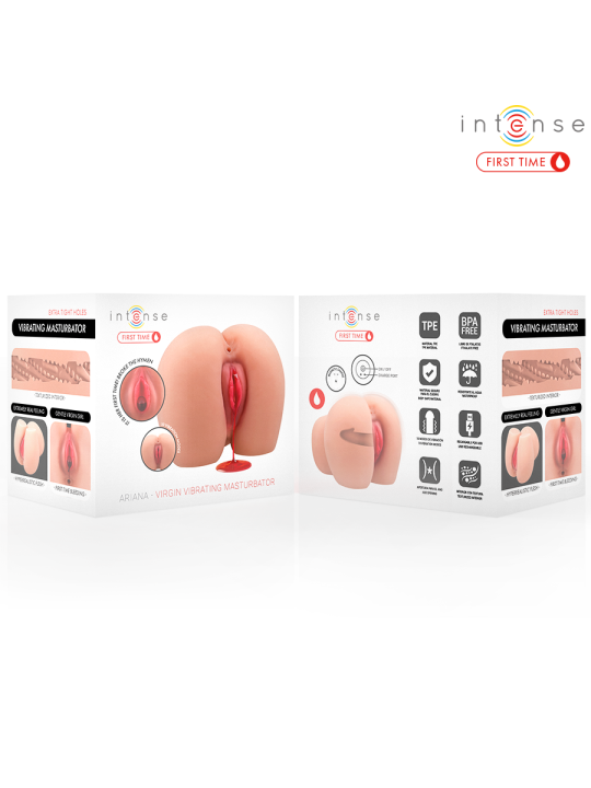 INTENSE FIRST TIME ARIANA VAGINA VIBRADORA VIRGEN CON HIMEN Y SANGRADO