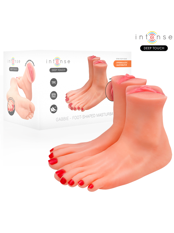 INTENSE DEEP TOUCH GABBIE MASTUBADOR DE DOS PIEZAS EN FORMA DE PIE