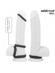 ADDICTED TOYS SET ANILLOS PENE TEXTURIZADOS 4 TAMANOS