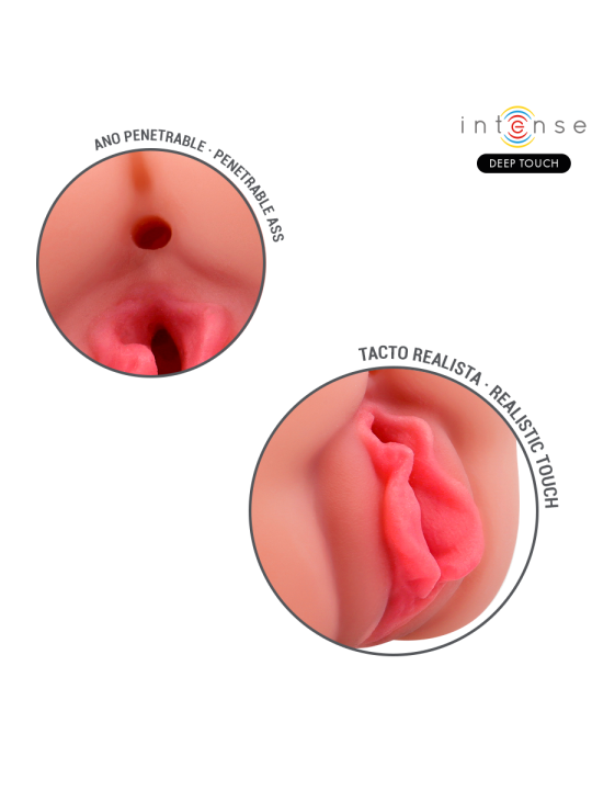 INTENSE DEEP TOUCH RILEY MASTURBADOR DOBLE BOCA VAGINA
