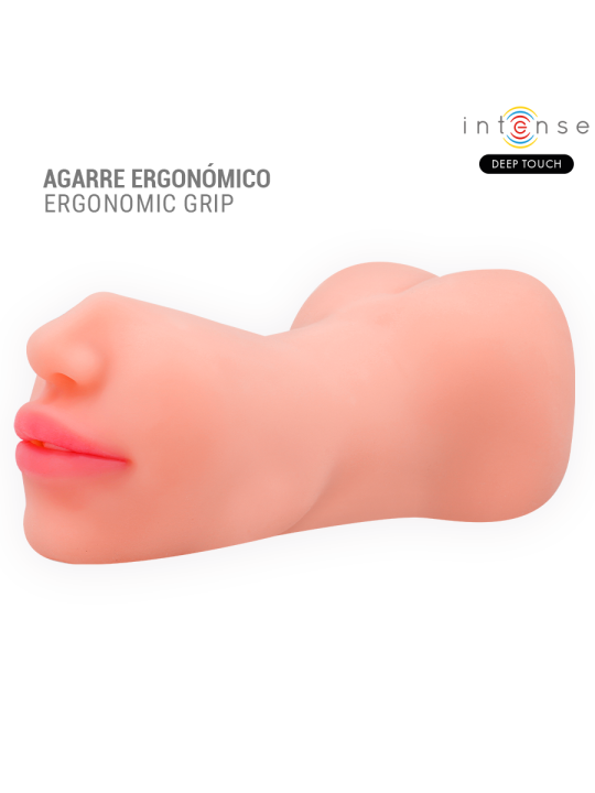 INTENSE DEEP TOUCH RILEY MASTURBADOR DOBLE BOCA VAGINA