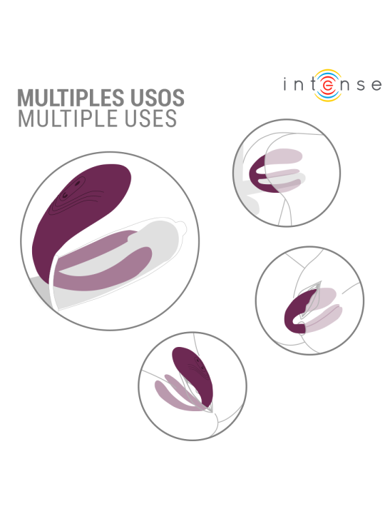 INTENSE SANDRA VIBRADOR ESTIMULADOR DE PINZAS CON GOLPETEO CONTROL REMOTO