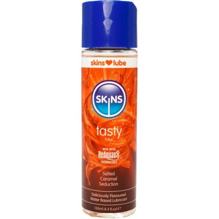SKINS TASTY LUBRICANTE BASE DE AGUA CARAMELO SALADO 130 ML