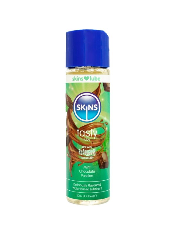 SKINS TASTY LUBRICANTE BASE DE AGUA MENTA CHOCOLATE 130 ML