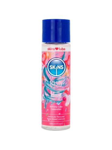 SKINS TASTY LUBRICANTE BASE DE AGUA TARTA CUMPLEANOS 130 ML