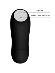 BAILE TANGA CON BALA VIBRADORA Y CONTROL REMOTO NEGRO